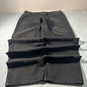 Y2K 2000s Beyond Baggy Jeans 40x34 Black Denim Relaxed Hamilton Wide Leg Loose